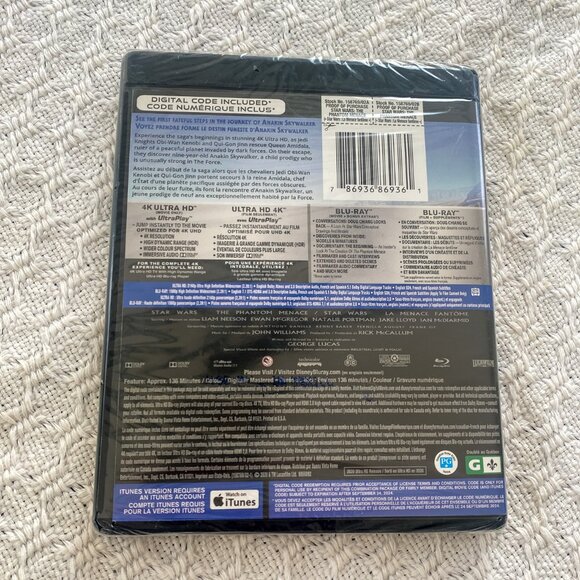 Star Wars The Phantom Menace [ Ultimate Collector's Edition ] (4K Ultra HD) NEW - Picture 5 of 6